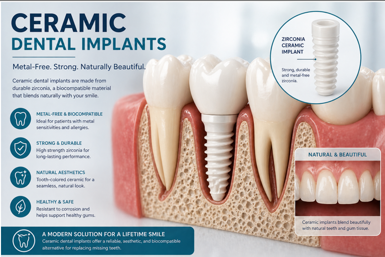 A Metal-Free Smile Solution: Discover the Benefits of Ceramic Dental Implants