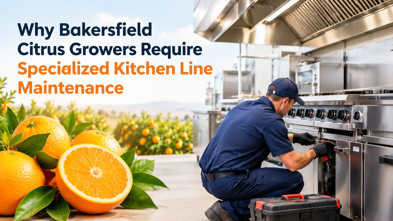 Why Bakersfield Citrus Growers Require Specialized Kitchen Line Maintenance