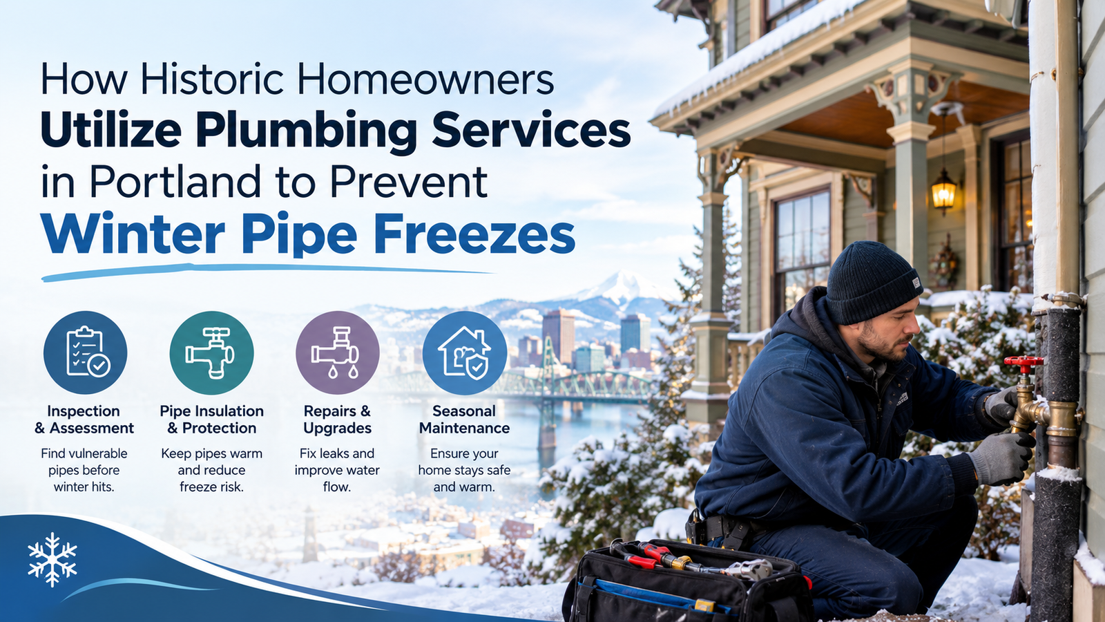 How Historic Homeowners Utilize Plumbing Services in Portland to Prevent Winter Pipe Freezes